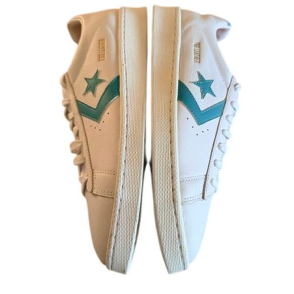 Converse Pro Leather Low Top Sneakers White Teal Leather Shoes Unisex main image 7